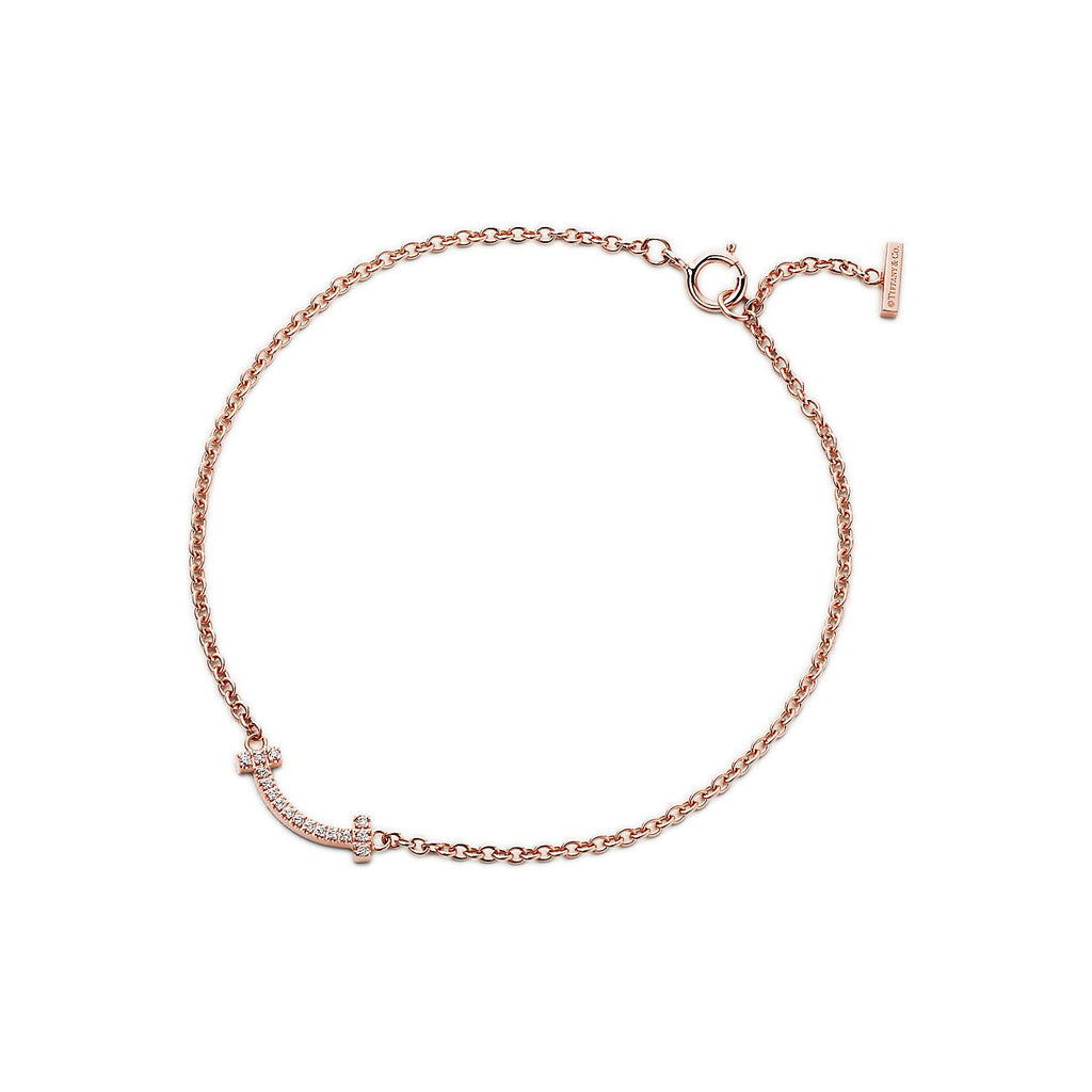 Tiffany Smile Moissanite Bracelet - 18K White Gold