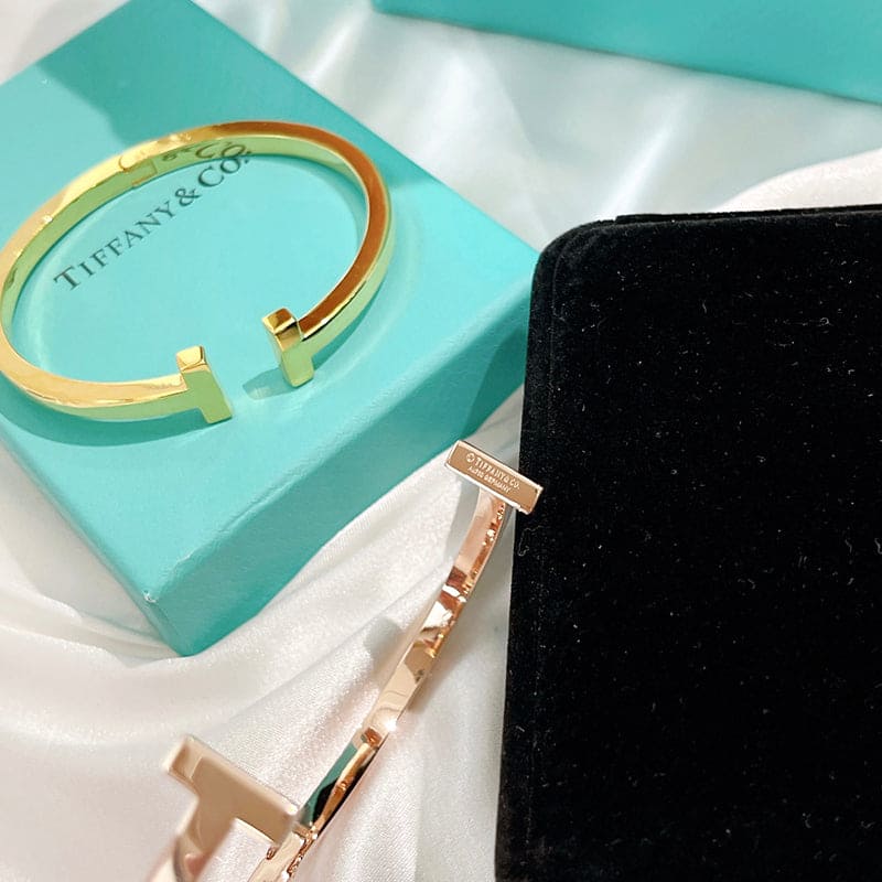 Tiffany Square Bracelet - 18K Rose Gold