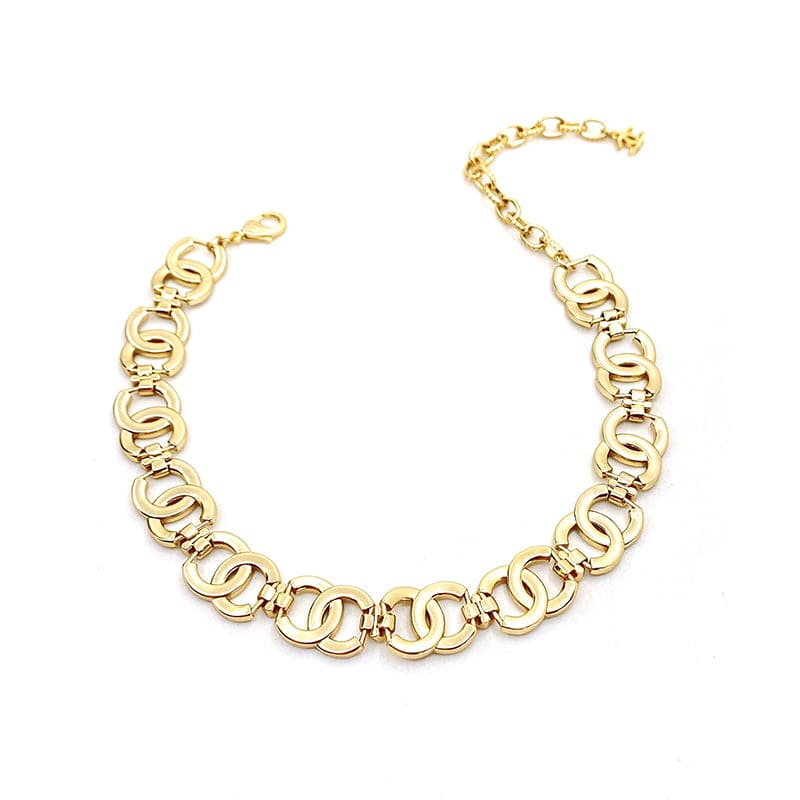 Chanel Rhinestone 2021 Interlocking Choker Necklace
