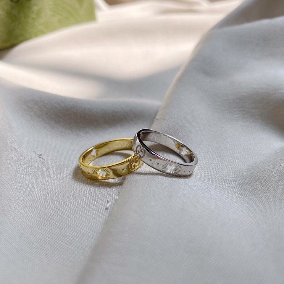 Gucci Double G Ring - 18K White Gold