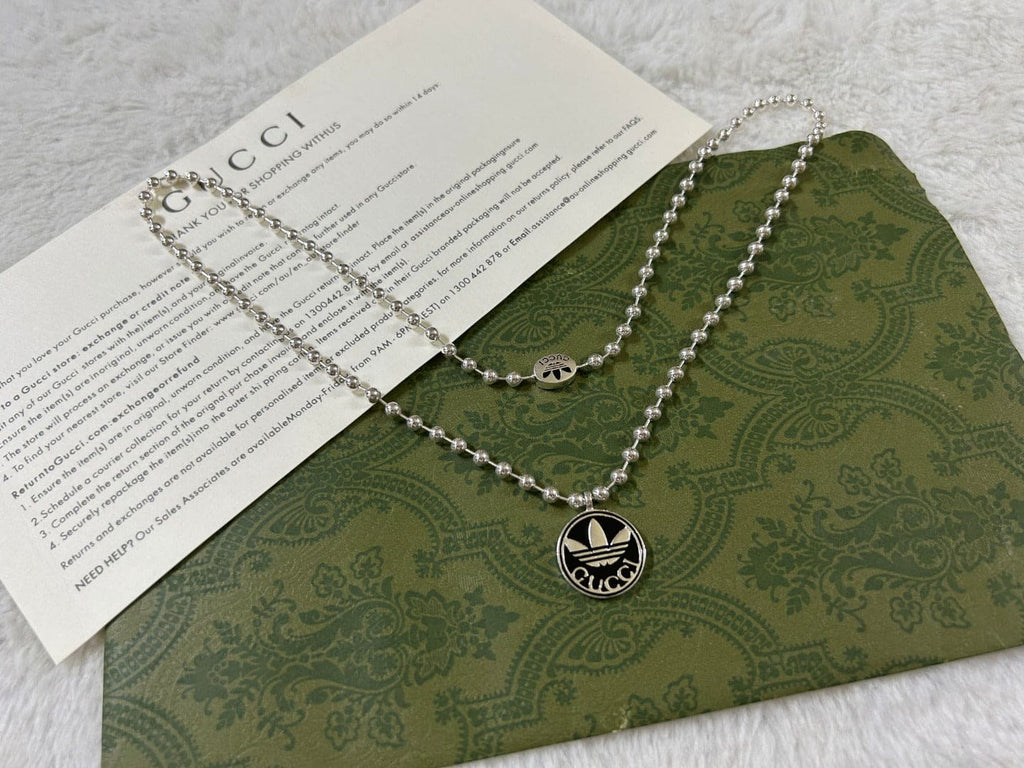 Gucci Double G x Adidas Pendant Boule Necklace