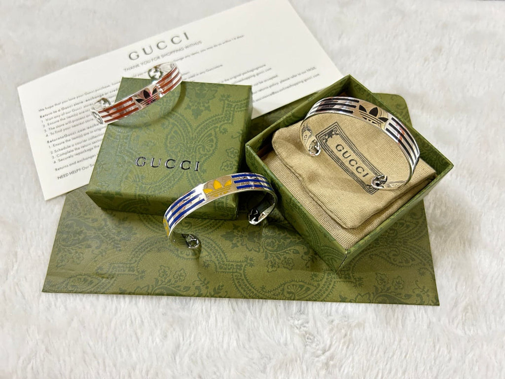 Gucci Double G x Adidas Cuff Orange Bracelet