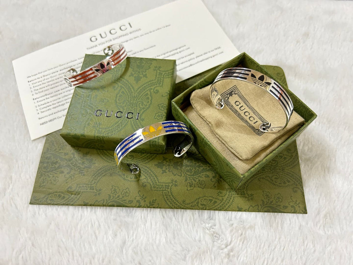 Gucci Double G x Adidas Cuff Orange Bracelet