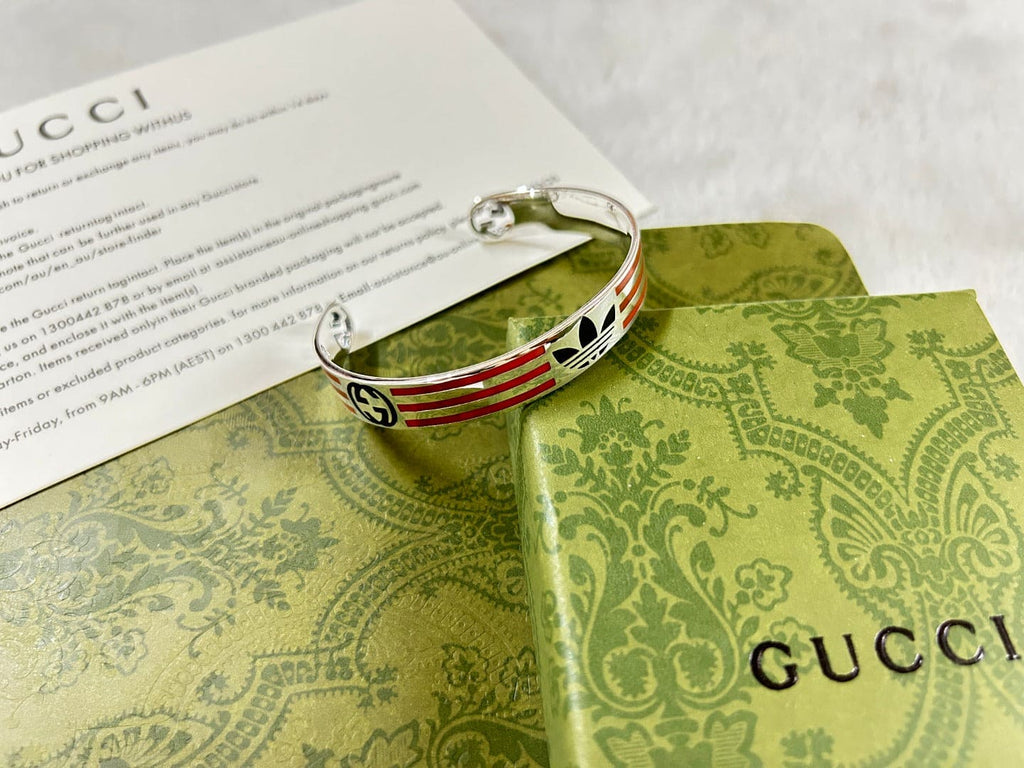 Gucci Double G x Adidas Cuff Orange Bracelet