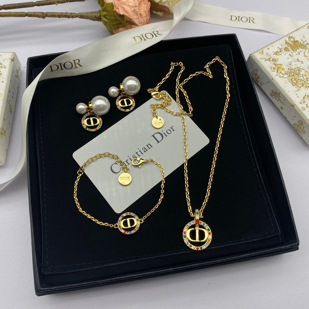 Dior Tribales Multicolor Crystal Earrings