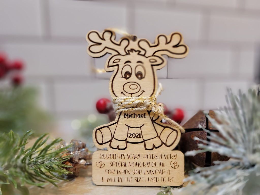Personalized Rudolph Watch Me Grow Ornament