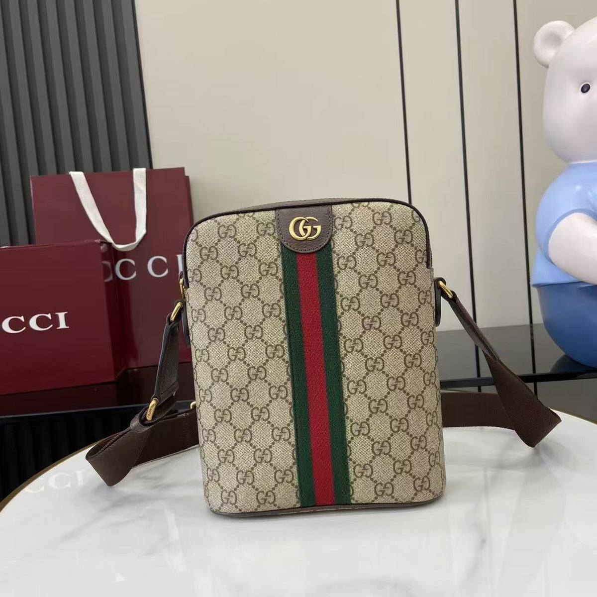 Gucci Printed Small GG Crossbody Bag