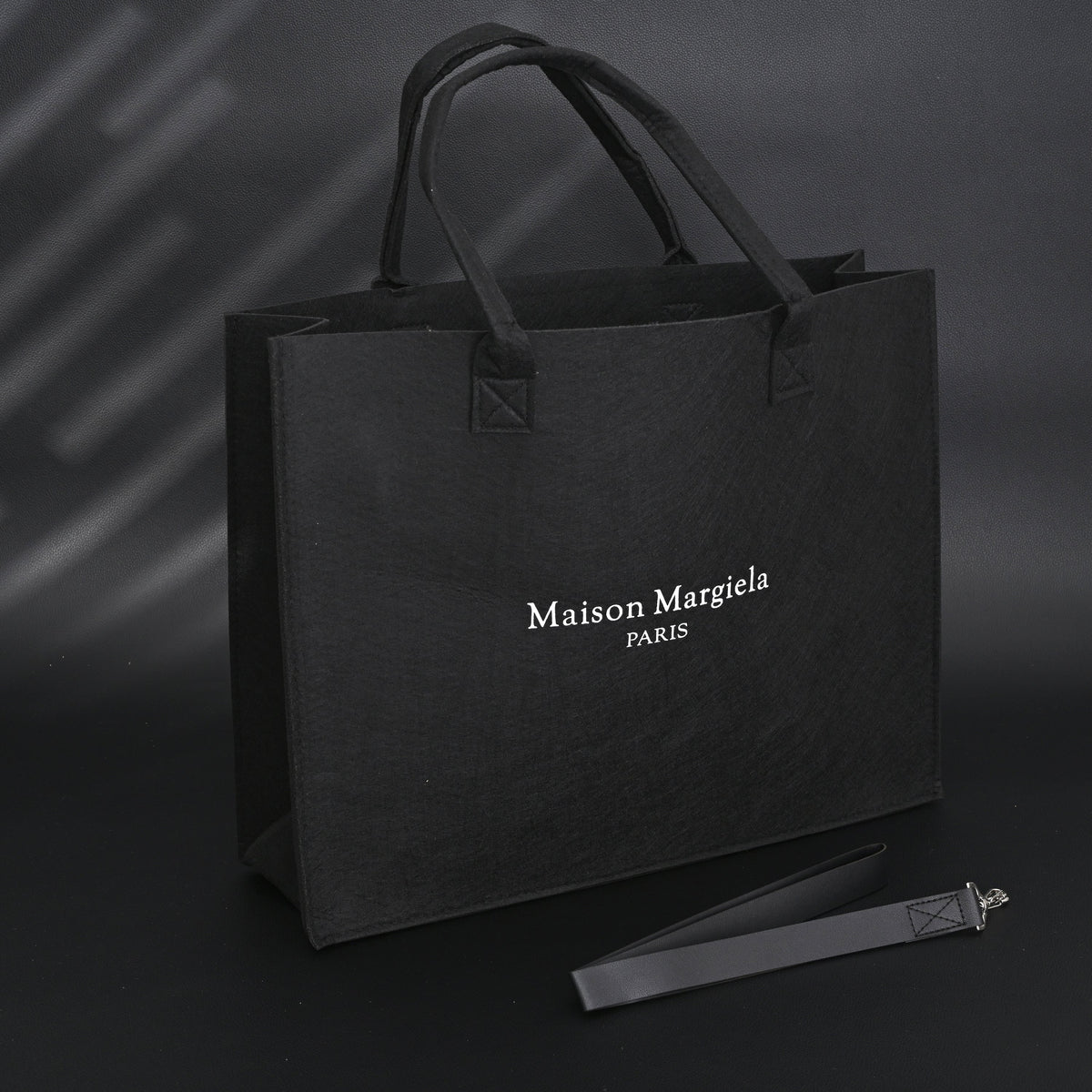 Maison Margiela MM6 Tote Bag – Limited Edition Black Canvas Shopper