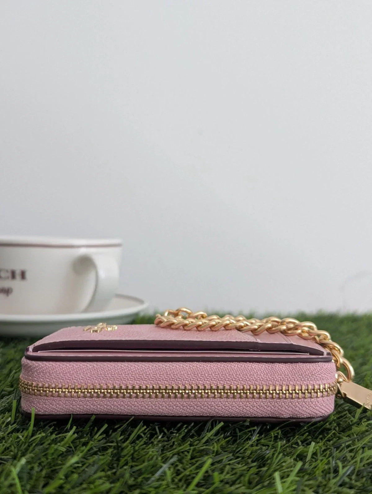 Coach Card Holder Powder Pink