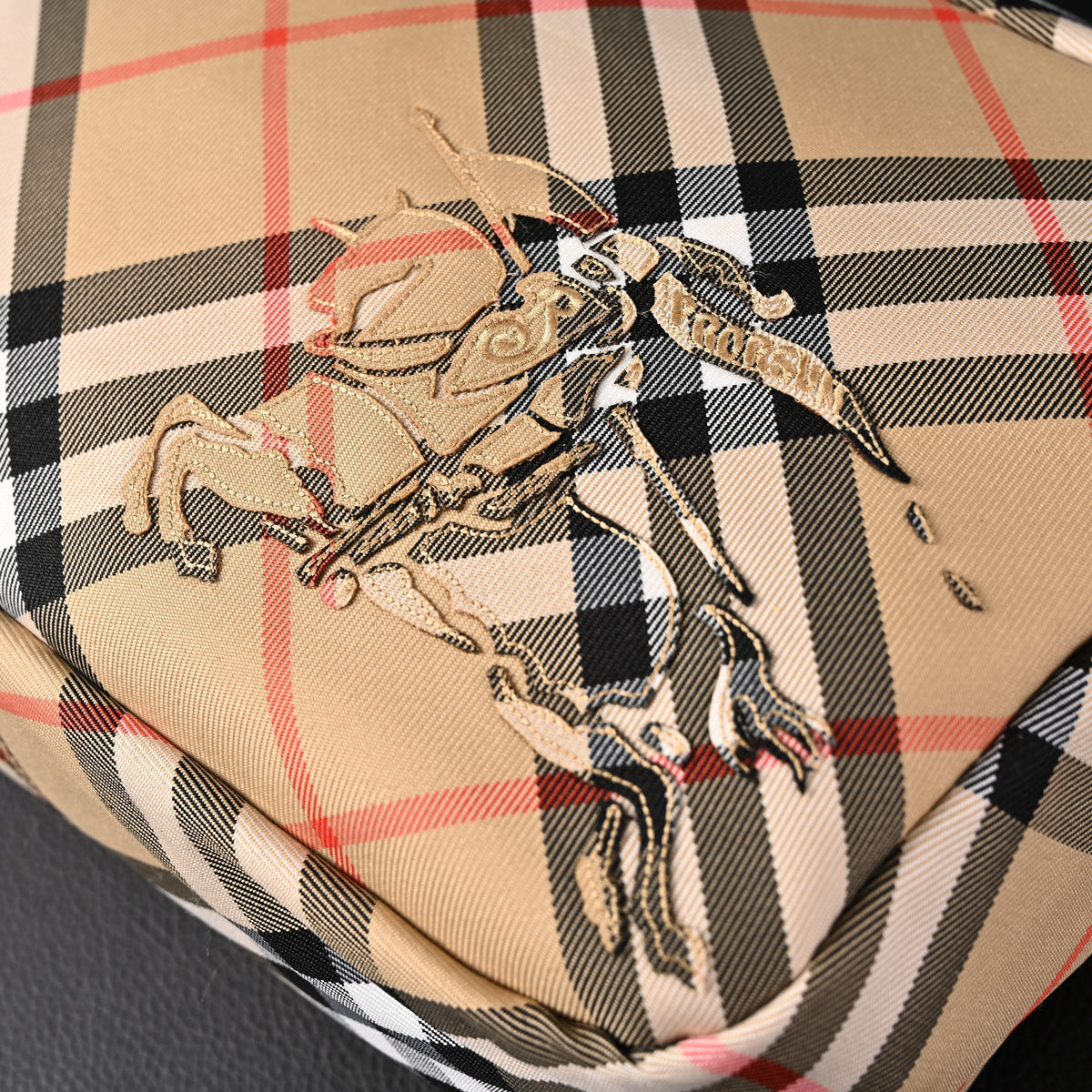 Burberry Vintage Check Canvas Crossbody Messenger Bag