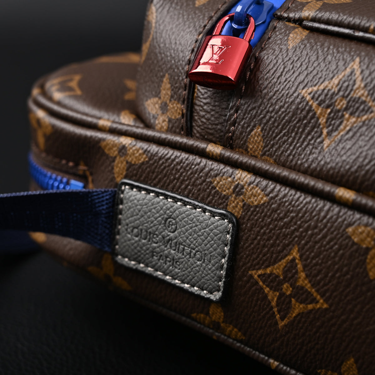 Louis Vuitton Trio Messenger Bag – Monogram Canvas with Blue Strap