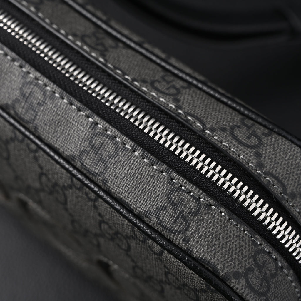 Gucci Ophidia GG Supreme Belt Bag – Black/Grey Monogram