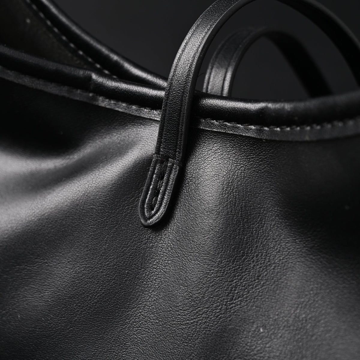 Louis Vuitton Montaigne Black Mahina Leather Shoulder Bag