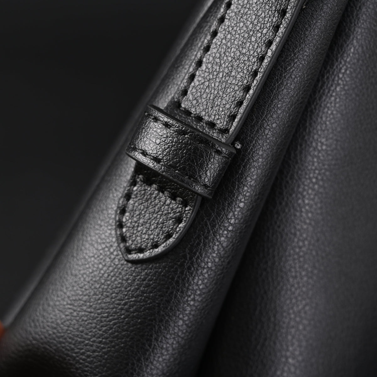 Prada Cleo Black Brushed Leather Shoulder Bag