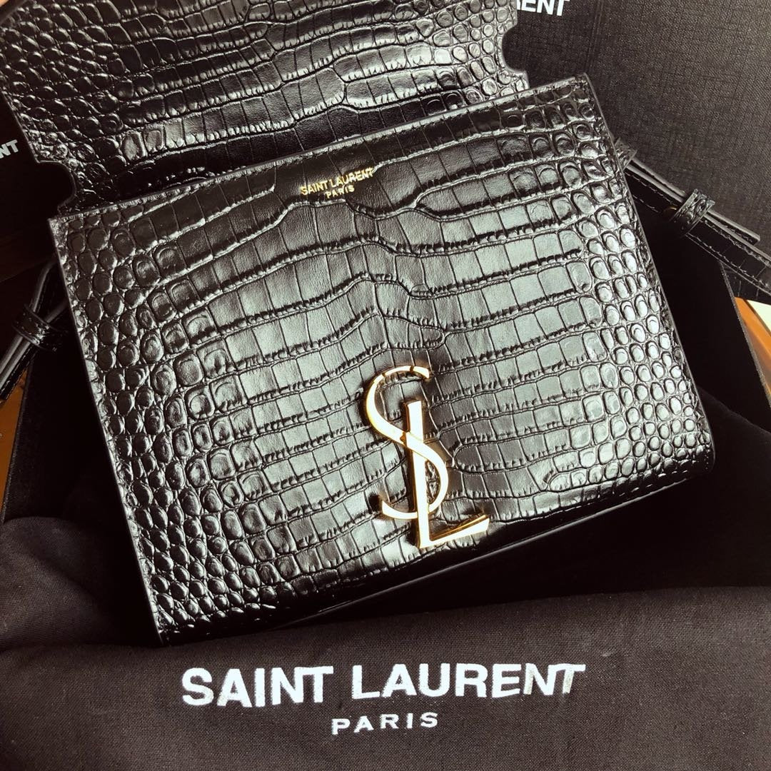 YSL Cassandra Mini Top Handle Bag Black