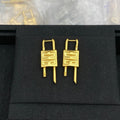Given Lock Earrings - 18K Gold
