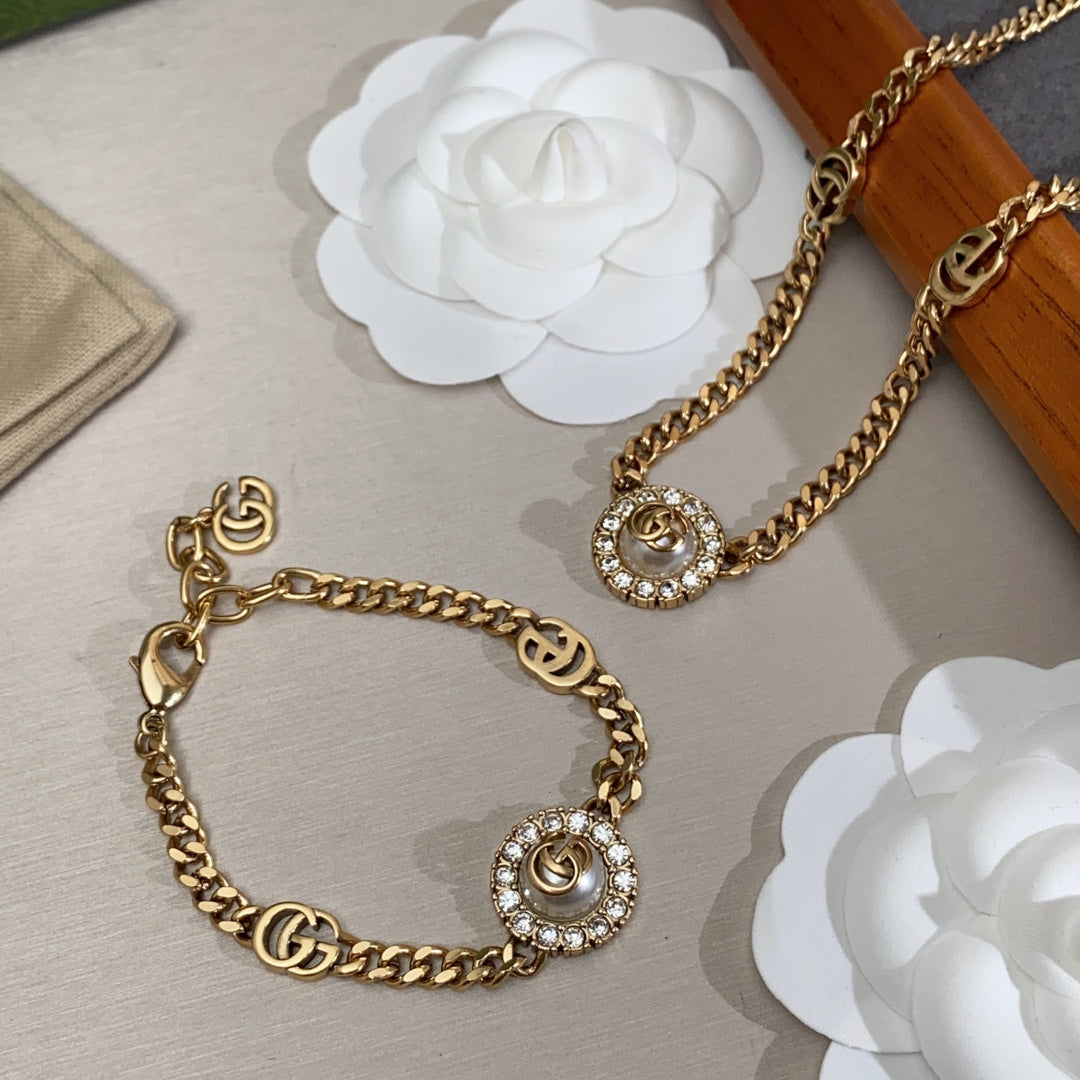 Gucci Double G Flower Necklace