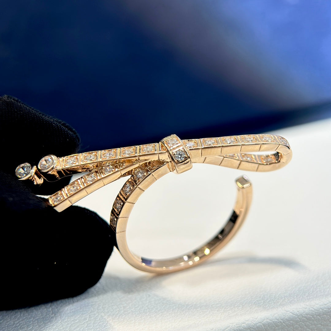 Chanel Ruban Diamond Ring - 18K Rose Gold