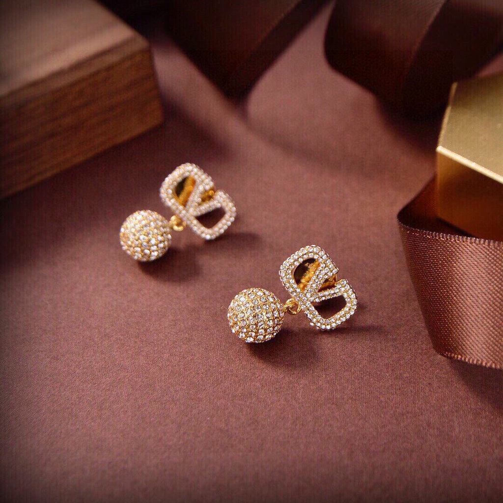 Valentino Diamond Earrings - 18K Rose Gold