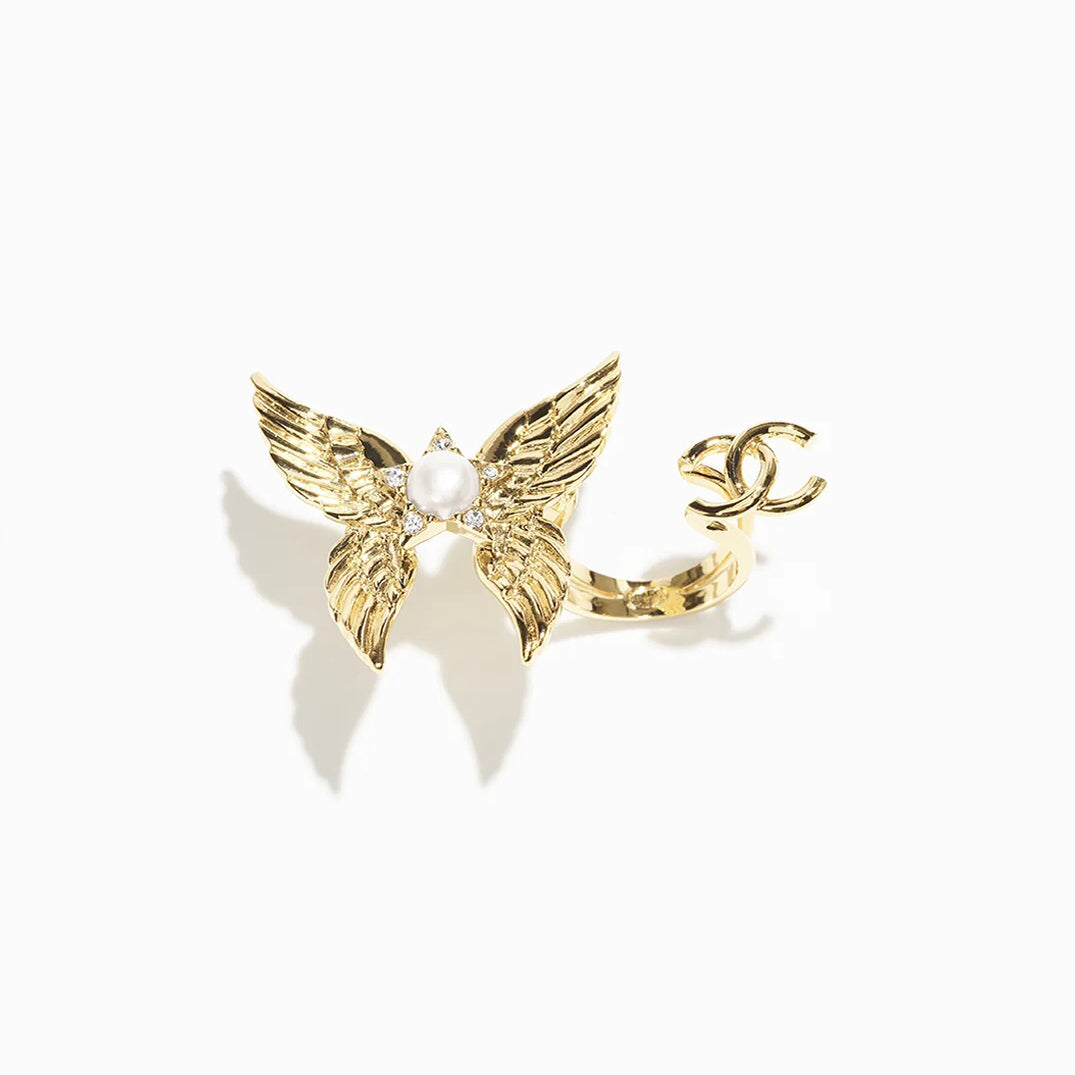 Chanel Butterfly Open Ring - 18K Yellow Gold