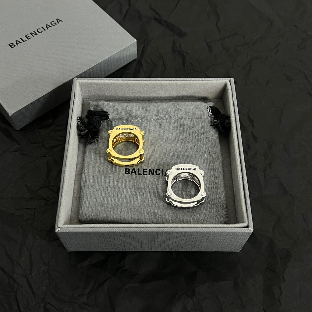 Balenciaga Crystal Ring - 18K Gold