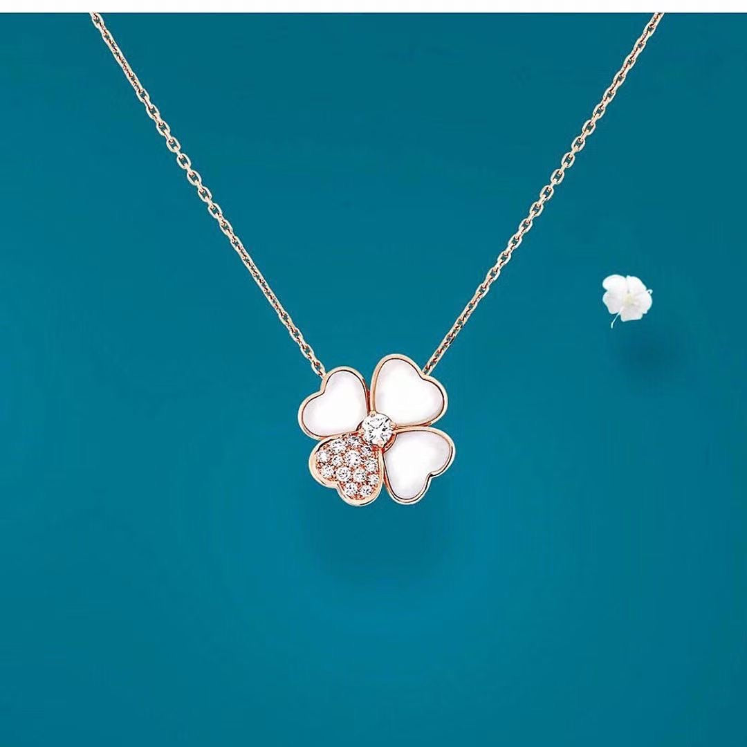 Cosmos Clip pendant Necklace - 18K Gold