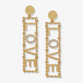 Celine Triomphe LOVE Diamond Earrings - 18K Yellow Gold