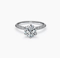 Tiffany Pave Tiffany Setting Engagement Ring - 18K White Gold