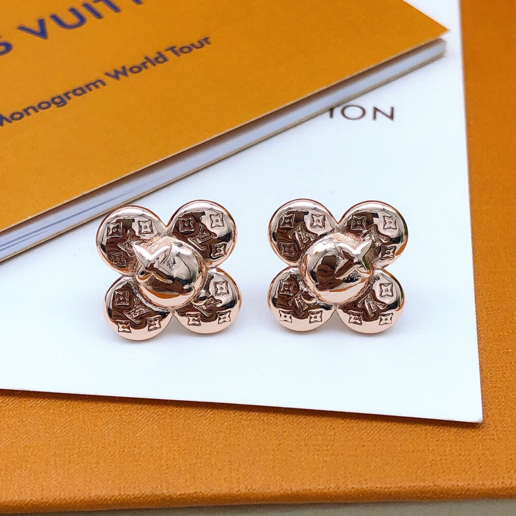 Louis Vuitton Vivienne Earrings - 18K Rose Gold