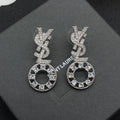 YSL Diamond Earrings - 18K Gold