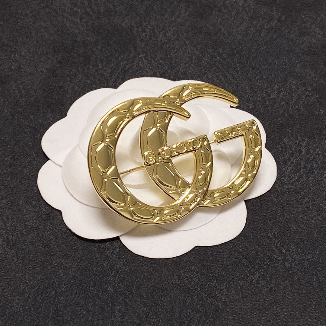 Gucci Double G Brooch