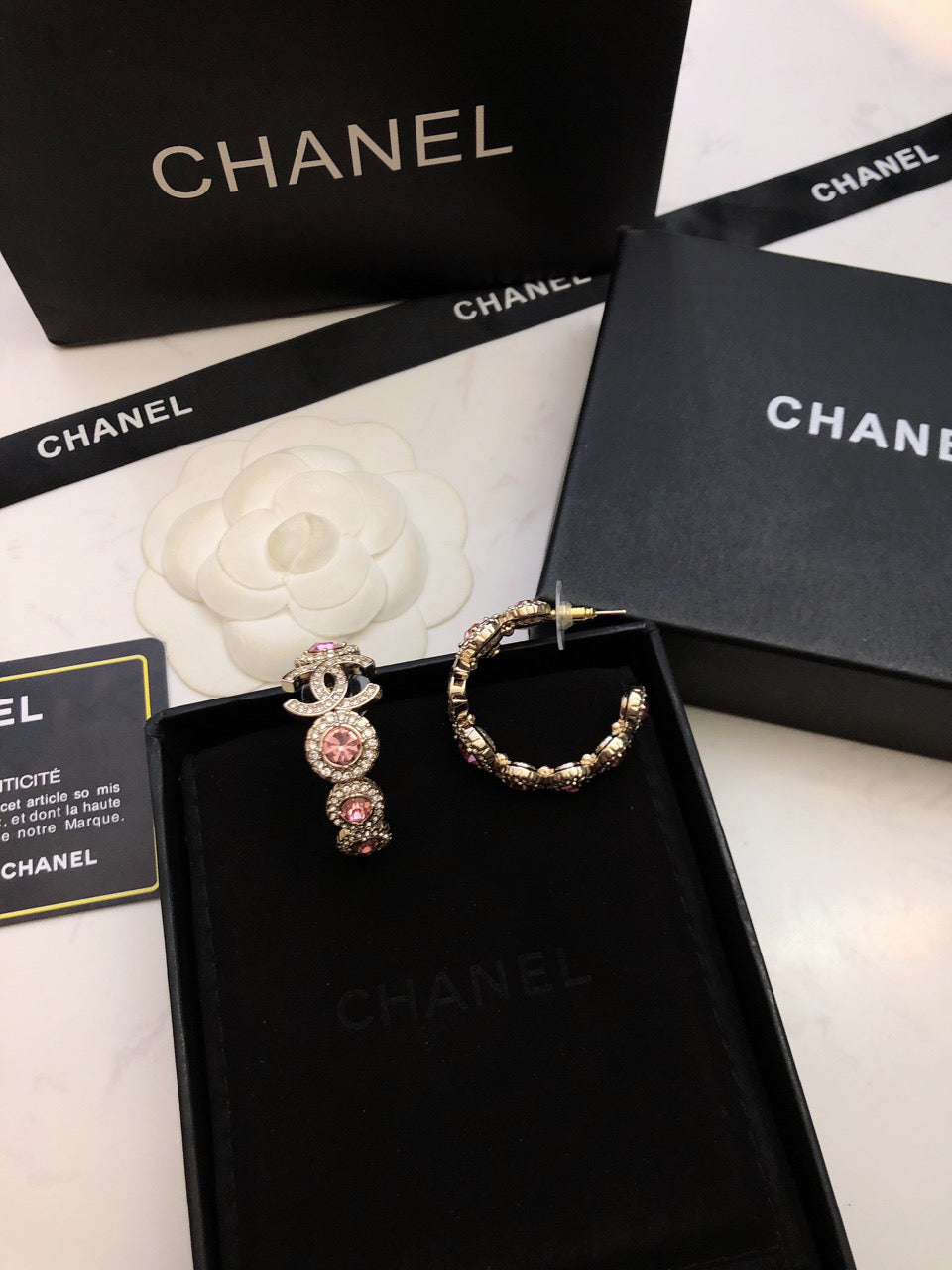 Chanel Flowers Earrings - 3.5 cm Height - 18K Yellow Gold