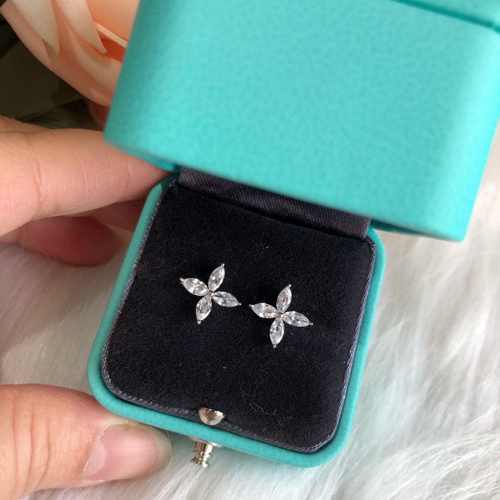 Tiffany Victoria Earrings - 18K White Gold