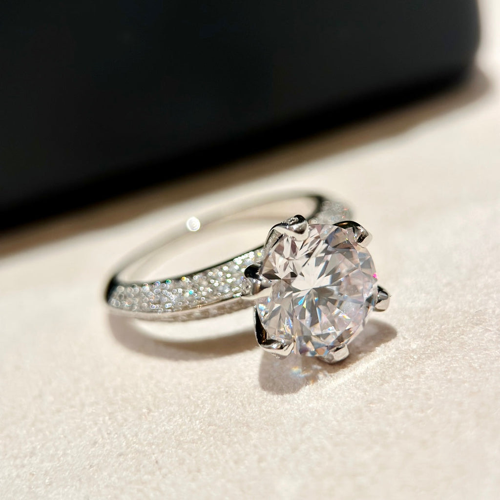 Tiffany Pave Tiffany Setting Engagement Ring - 18K White Gold