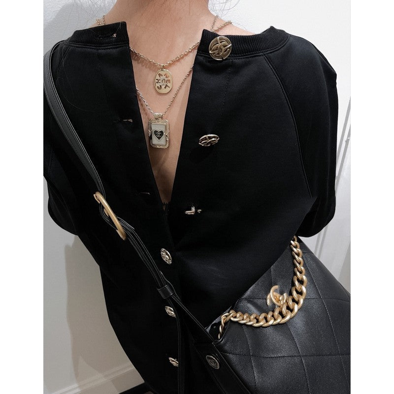 Chanel Script Necklace