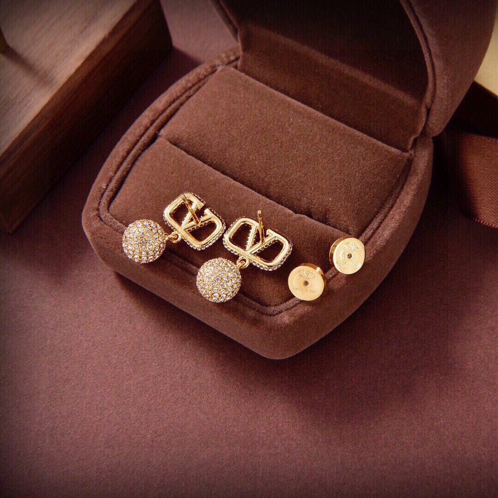 Valentino Diamond Earrings - 18K Rose Gold