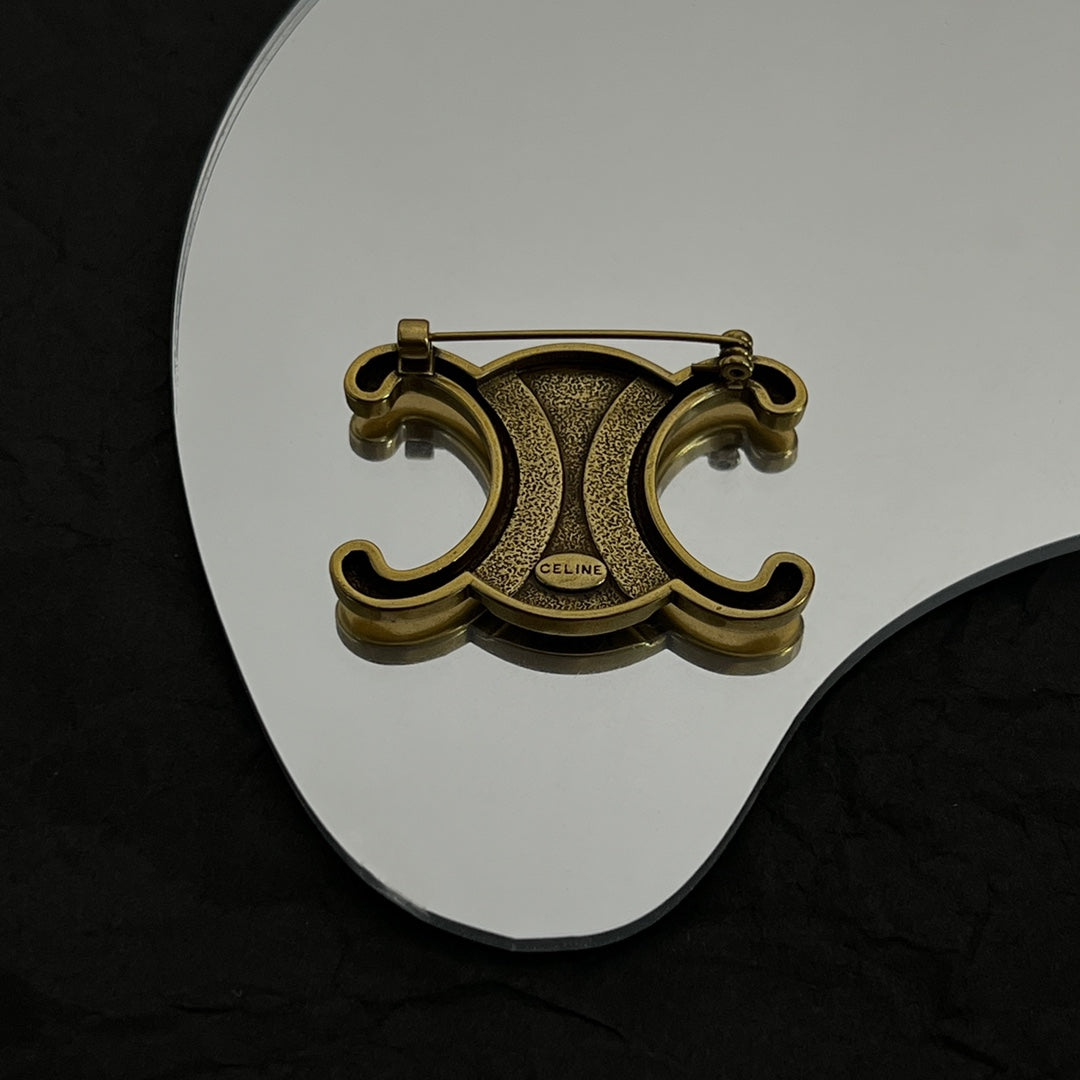 Celine Triomphe Vintage Brooch