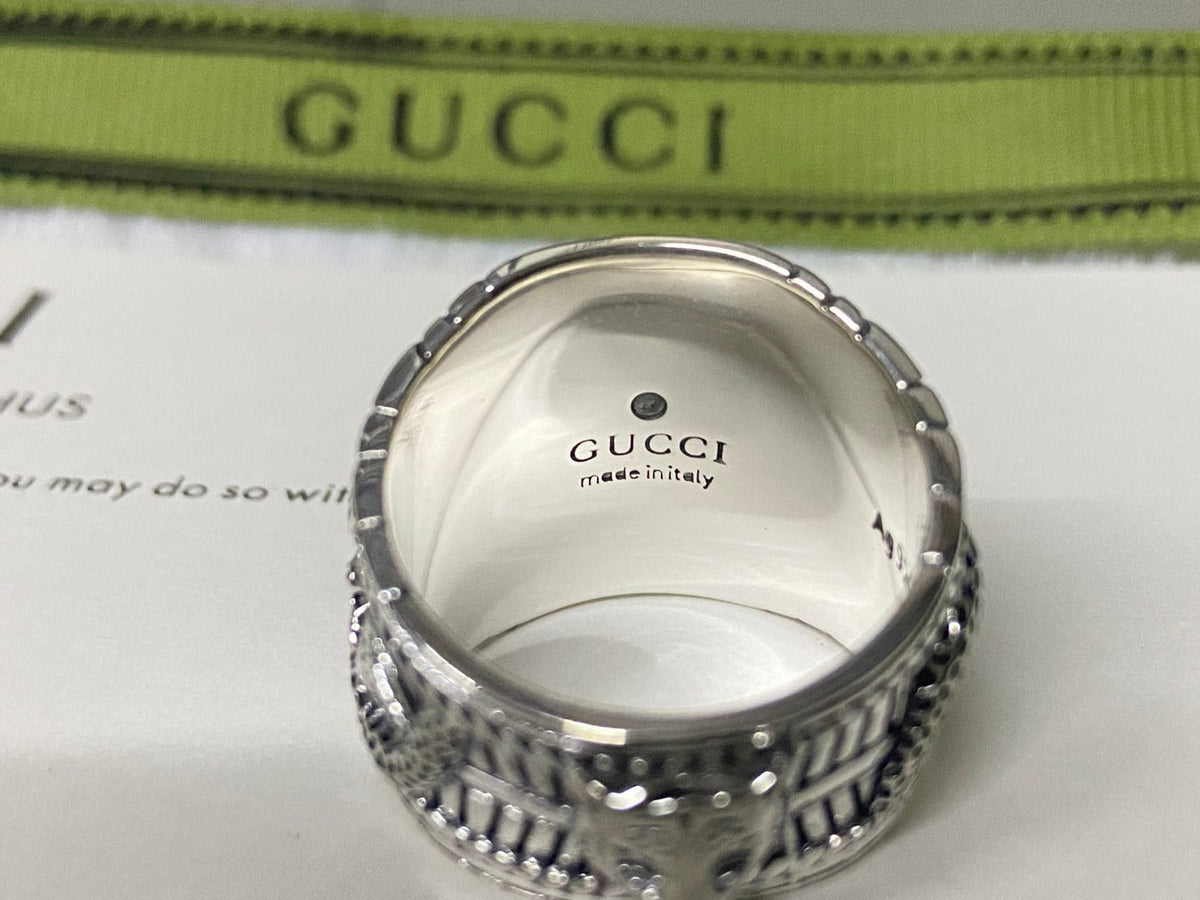 Gucci Double G Garden Snake Interlocking G Ring
