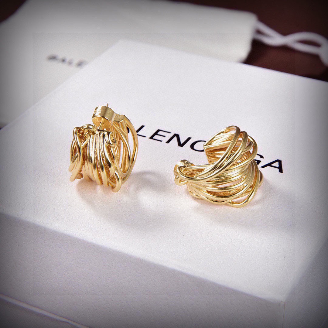 Balenciaga Earrings - 18K Yellow Gold