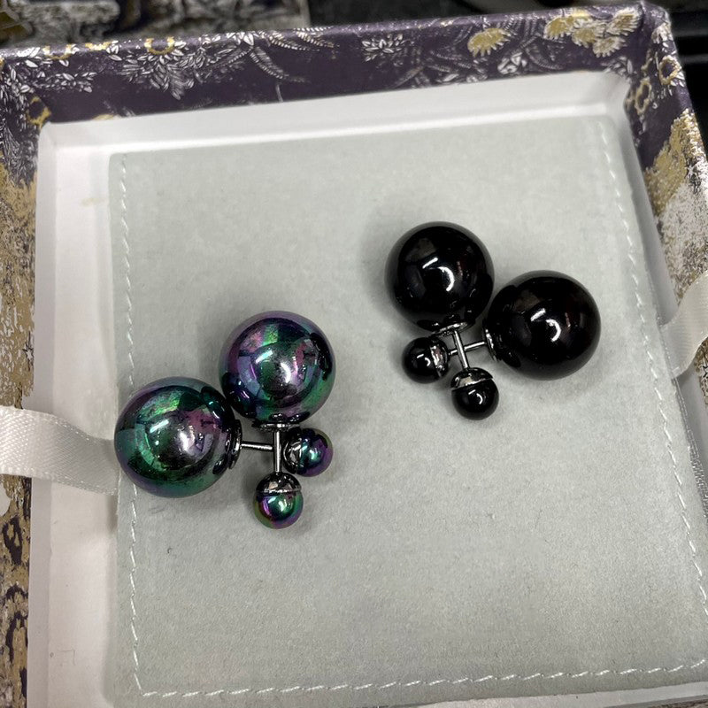 Dior Black Tribales Earrings