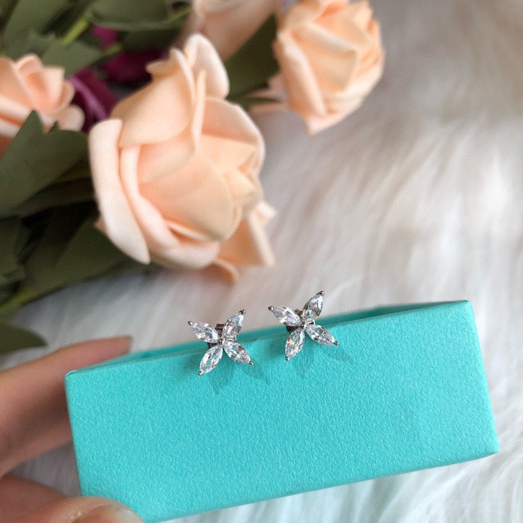 Tiffany Victoria Earrings - 18K White Gold