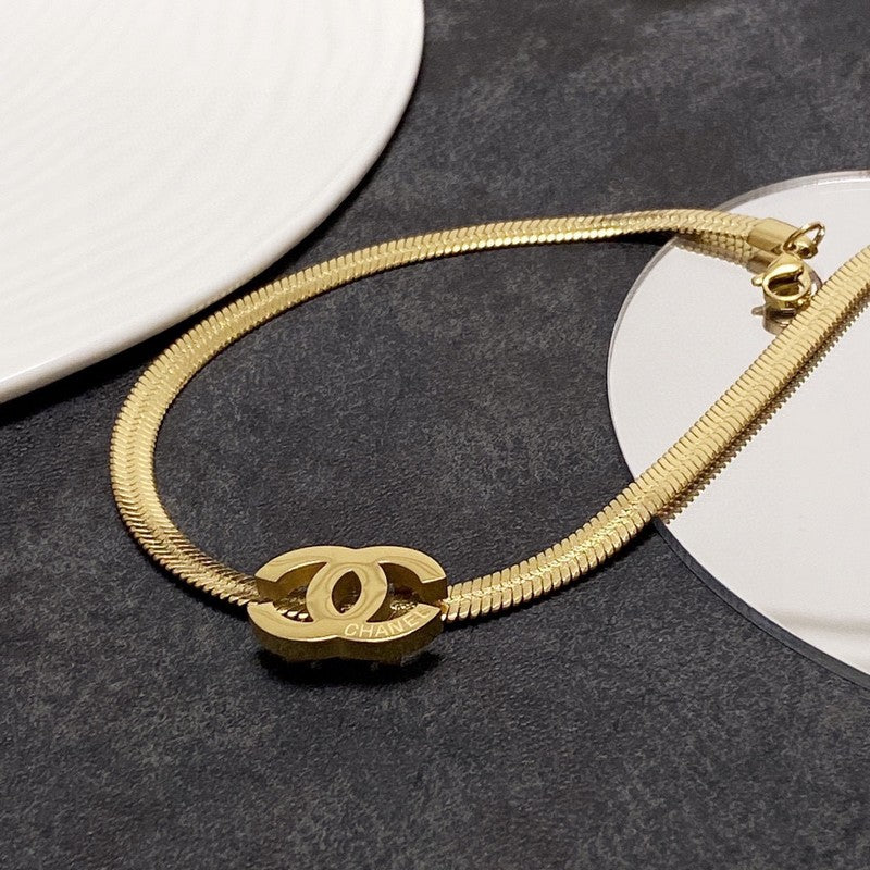 Chanel Gold Choker Necklace