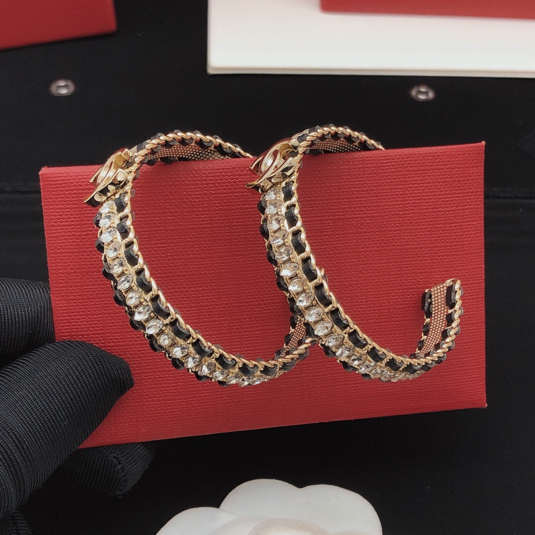 Chanel Strass Earrings - 18K Yellow Gold
