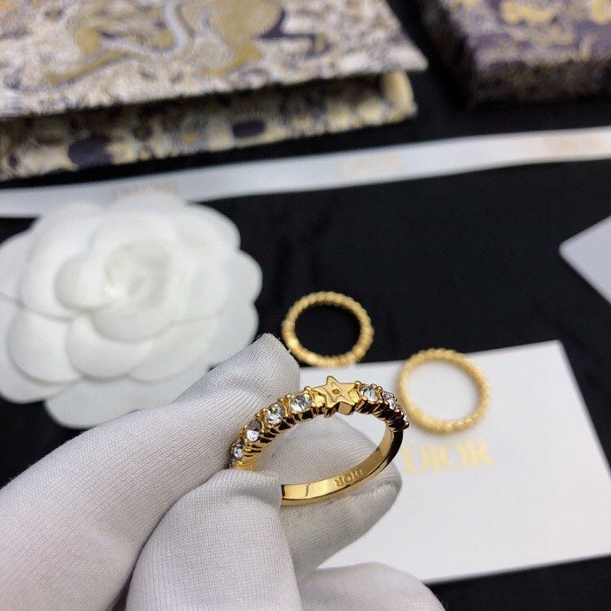 Dior Star Set of Three Rings - 18K Yellow Gold