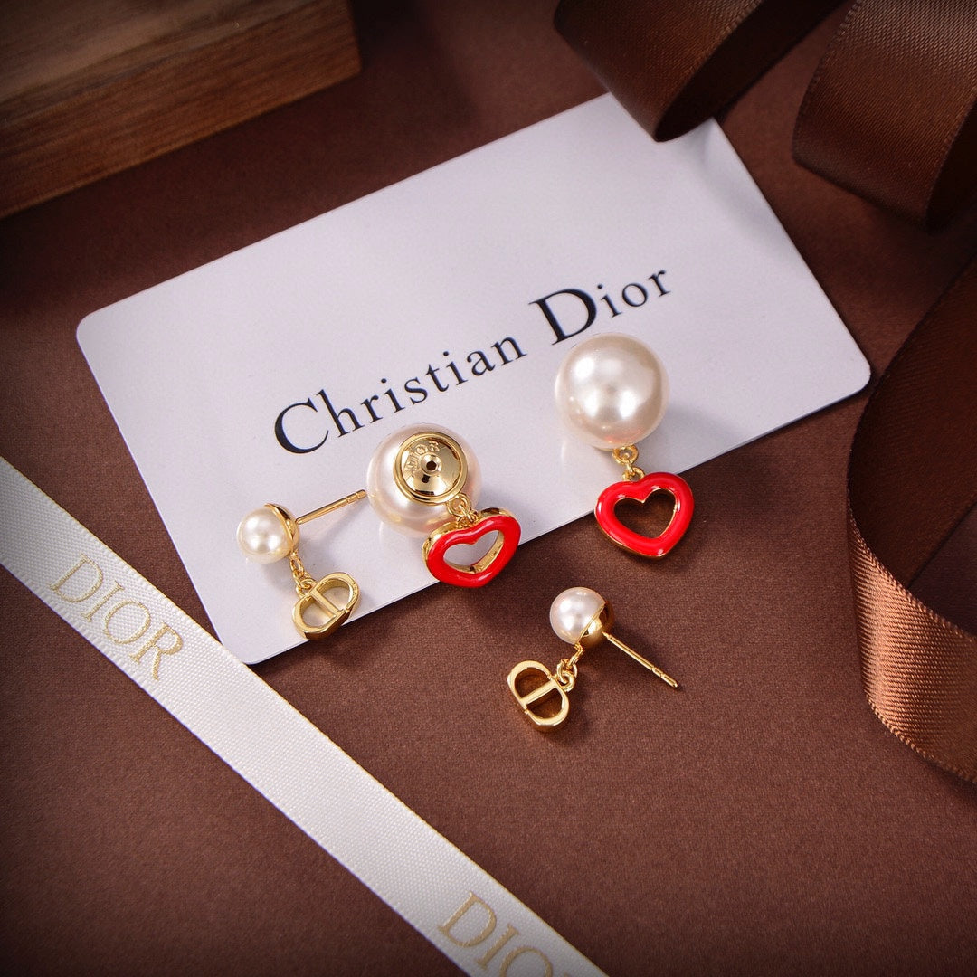 Dior Heart Valentine Earrings