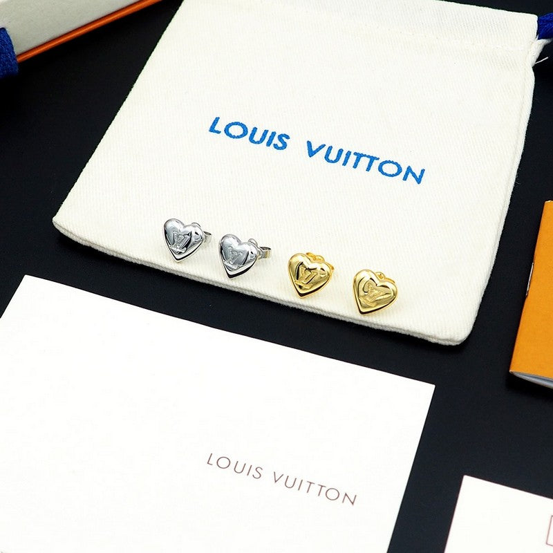 Louis Vuitton Heart Earrings - 18K Gold