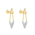 Louis Vuitton Volt Upside Down Earrings - 18K Gold