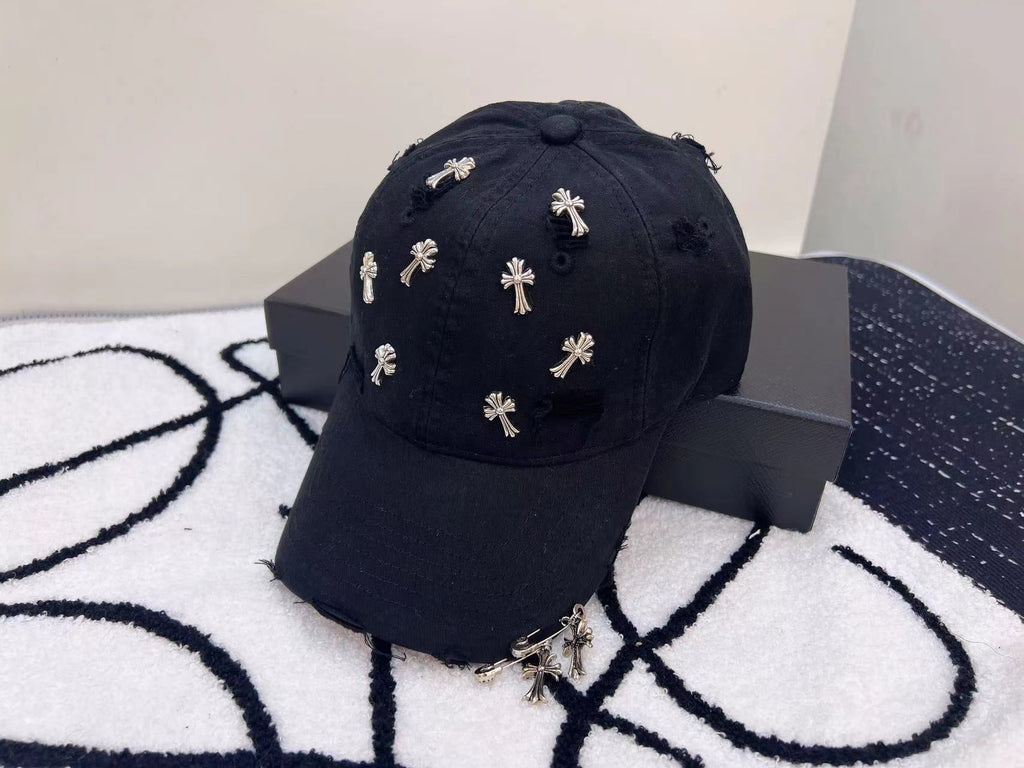 Chrome Hearts Baseball Cap - Black / White