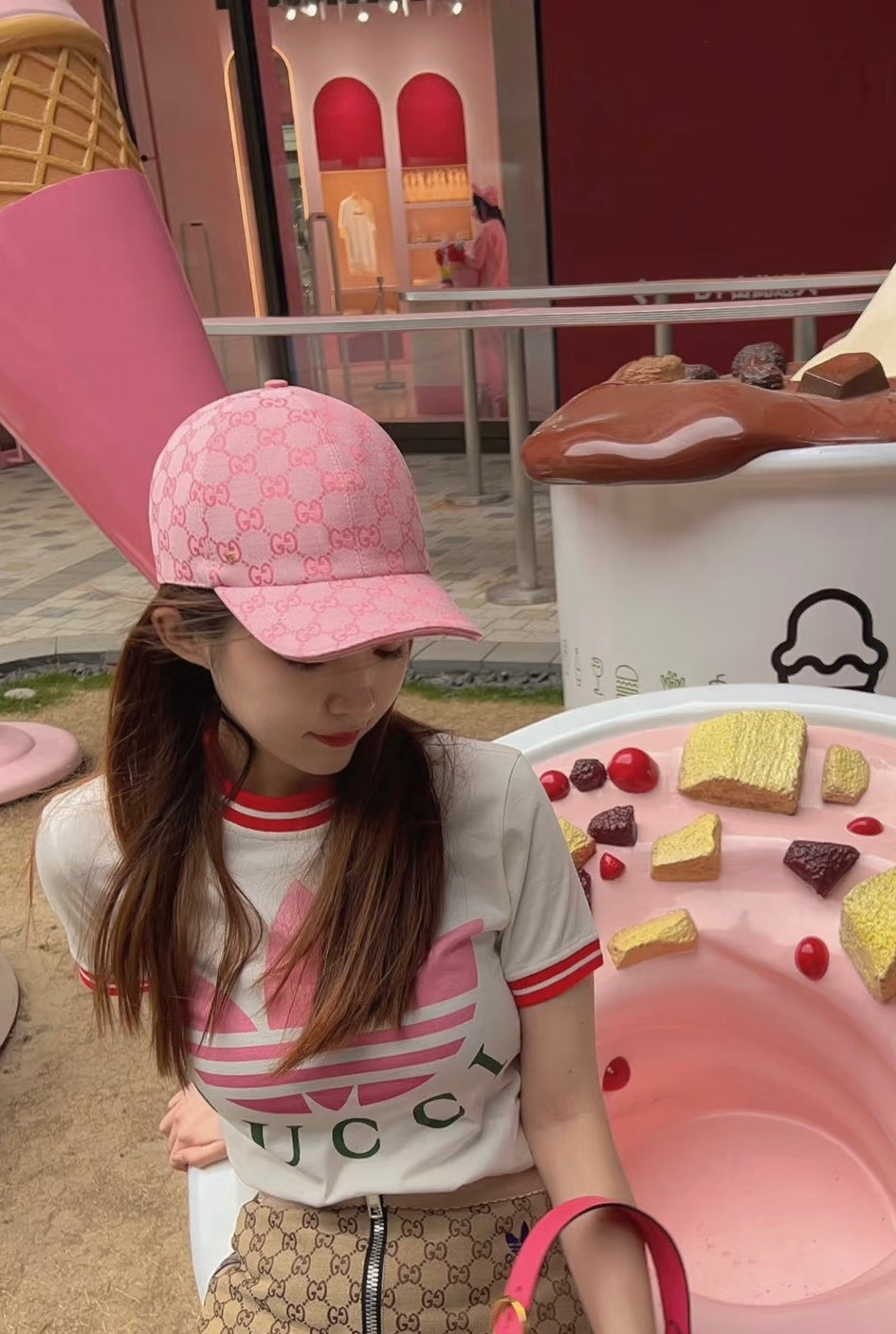 Gucci Baseball Cap - Pink / Blue